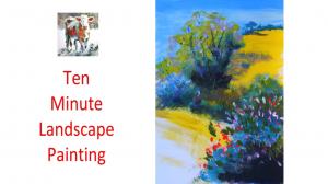 The Sunday Art Show - 10 minute landscape painting - English countryside